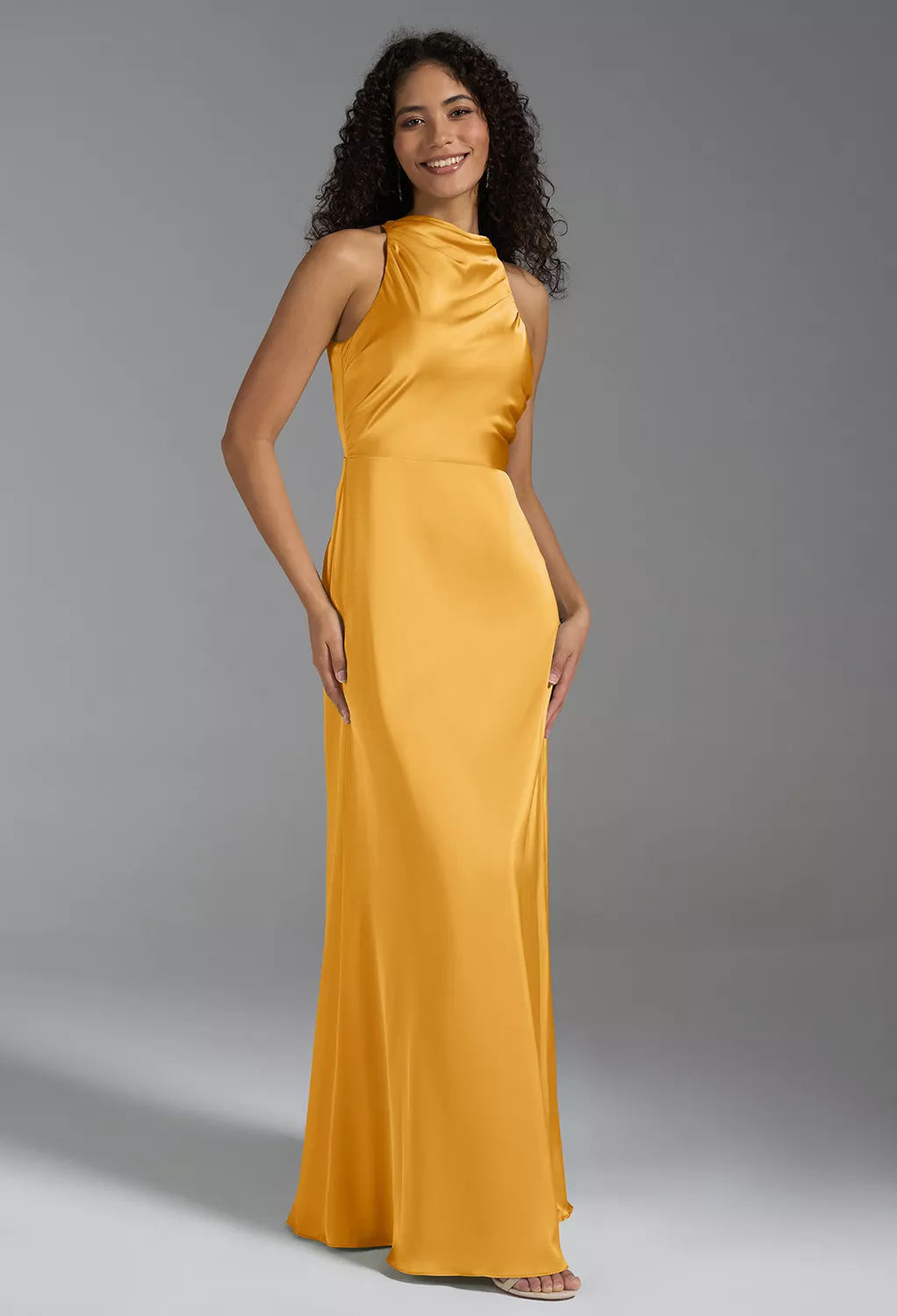 AW Xanthe Mango  Fall Wedding Guest Dresses